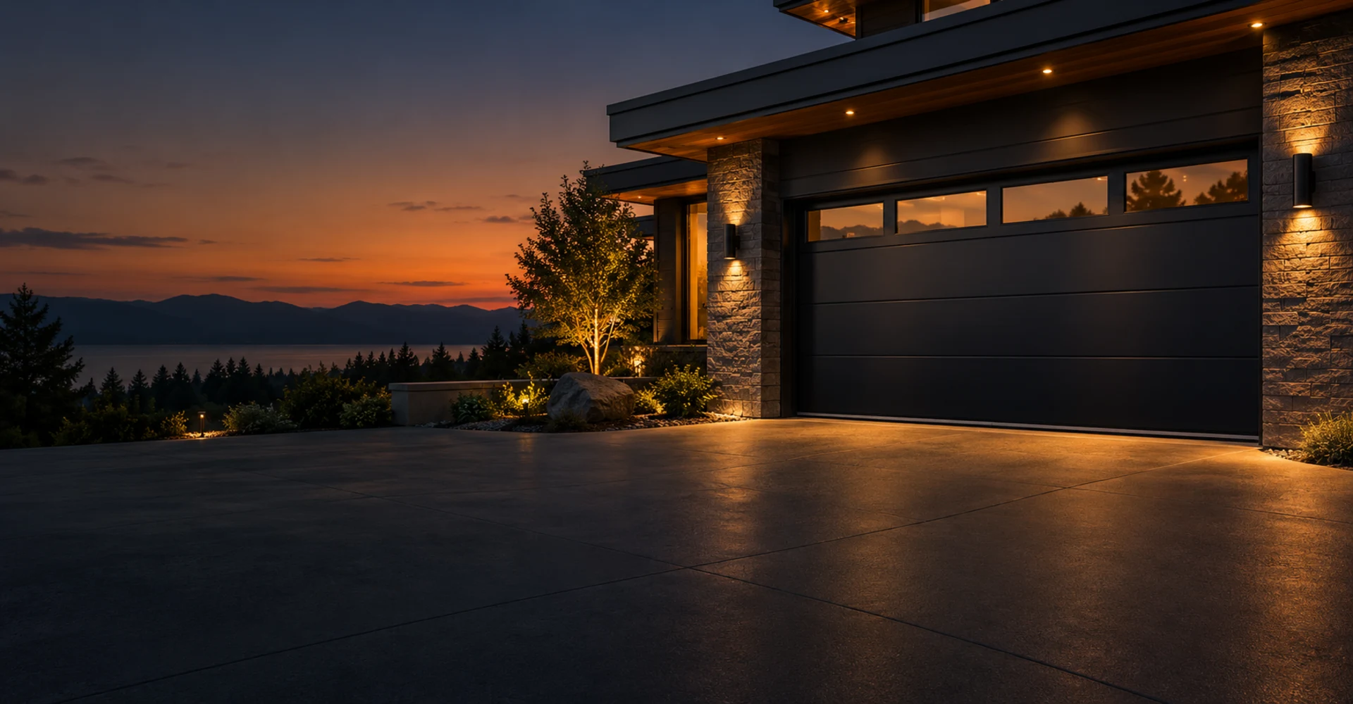 Premium garage door background